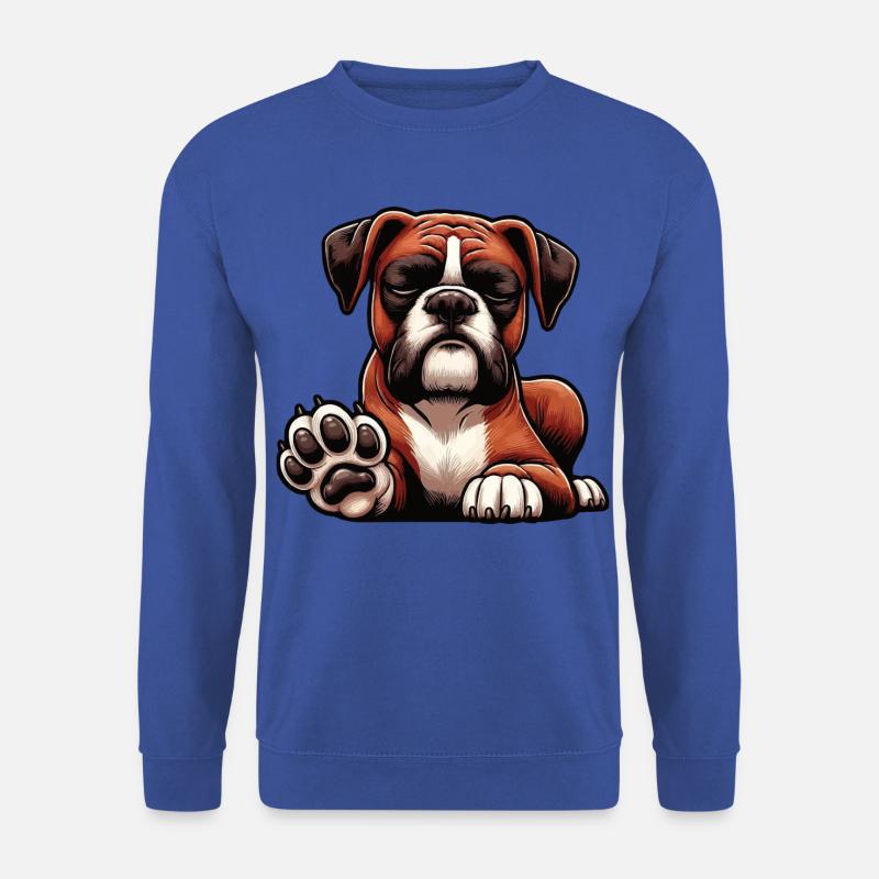 Boxer Boxerhalter Boxerhund Boxerbesitzer Boxerfan - Unisex Pullover - Royalblau