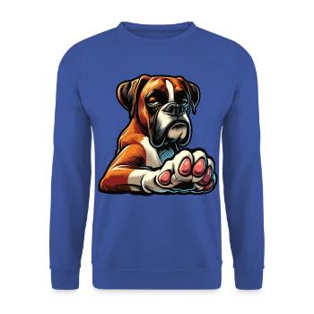 Boxer Boxer Holder Boxer Dog Boxer Owner Boxer Fan - Unisex Sweatshirt - royal blue - Front - Alina (178cm) & Michal (187cm)
