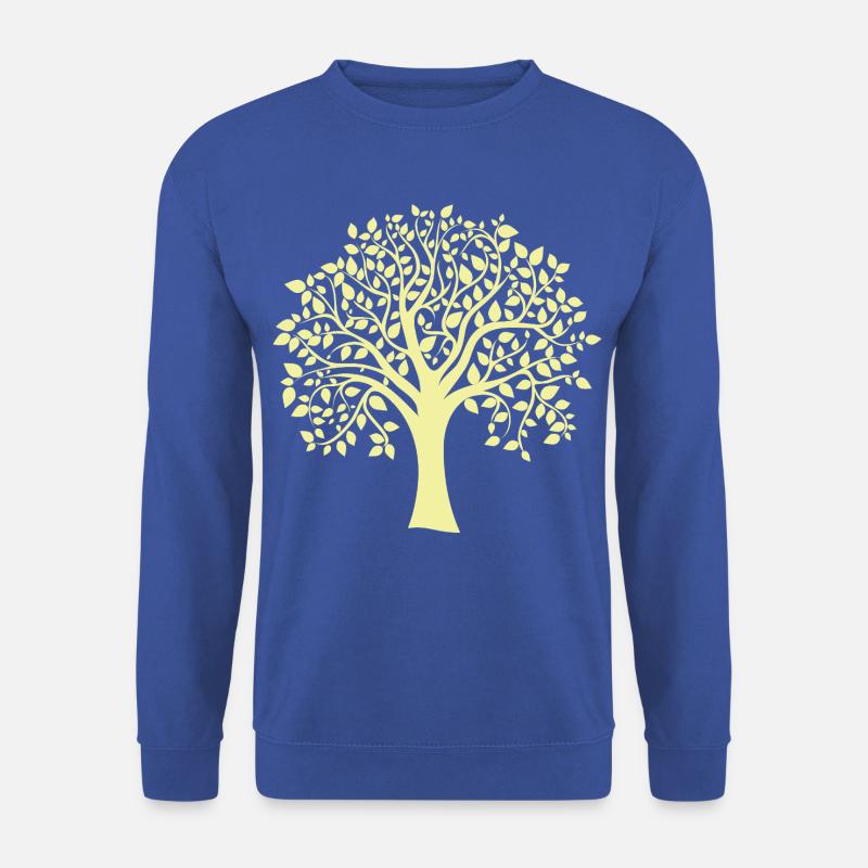 Icon Yellow Jumbo Tree Print Silhouette - Unisex Sweatshirt - royal blue