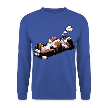 Berner Sennenhund Sennenhunde Sennen Besitzer - Unisex Pullover - Royalblau - Vorne - Alina (178cm) & Michal (187cm)