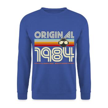 Originale limitierte Ausgabe von 1984 - Unisex Pullover - Royalblau - Vorne - Alina (178cm) & Michal (187cm)