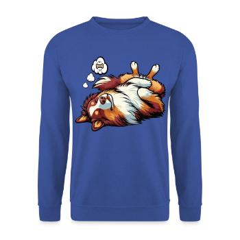 Australian Shepherd Aussie Aussie Owners Aussies - Unisex Sweatshirt - royal blue - Front - Alina (178cm) & Michal (187cm)