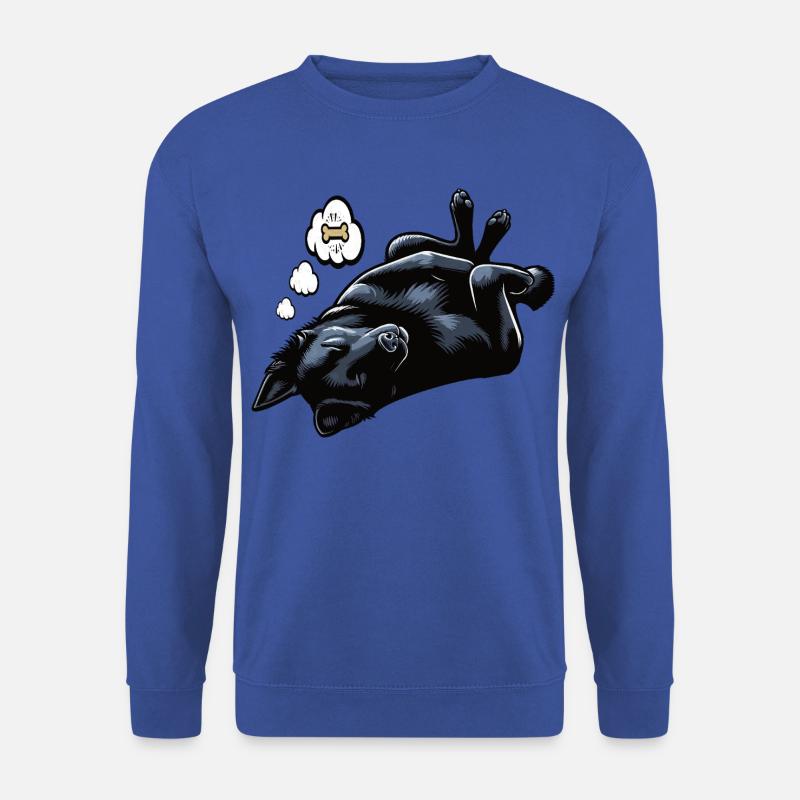 Schwarzer Schäferhund Schäferhundbesitzer  - Unisex Pullover - Royalblau