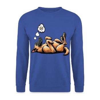 Malinois Belgian Shepherd Malinois Owner - Unisex Sweatshirt - royal blue - Front - Alina (178cm) & Michal (187cm)