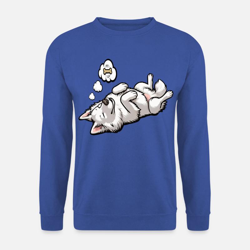 Weißer Schäferhund Schäferhund Schäferhunde - Unisex Pullover - Royalblau