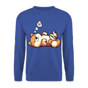 Shiba Inu Shiba owner Shiba lover Shiba inus - Unisex Sweatshirt - royal blue - Front - Alina (178cm) & Michal (187cm)