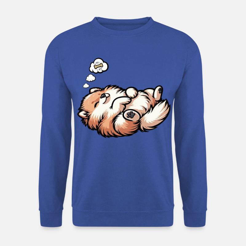 Zwergspitz Zwergspitze Spitzhund Zwergspitzhalter - Unisex Pullover - Royalblau