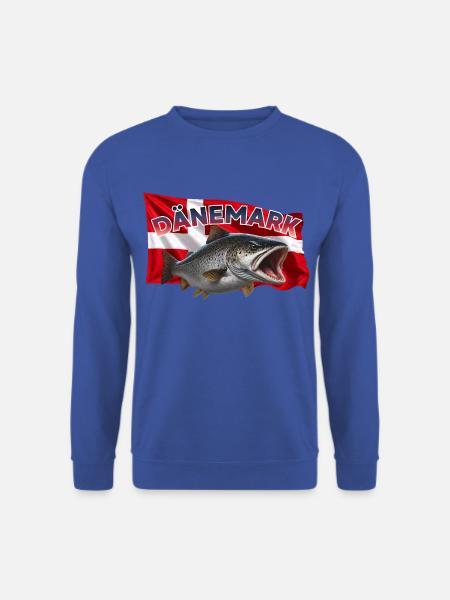 Forelle Angeln Dänemark - Fisch Motiv - Unisex Pullover - Royalblau