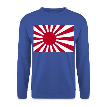 Japan Nippon Nihon JAPANISCHE Asia Sport FAN - Unisex Pullover - Royalblau - Vorne - Alina (178cm) & Michal (187cm)