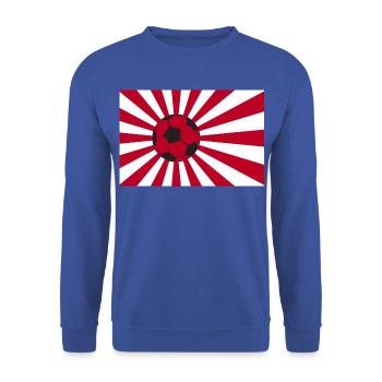 Japan Nippon Nihon JAPANISCHE Asia Sport FAN - Unisex Pullover - Royalblau - Vorne - Alina (178cm) & Michal (187cm)