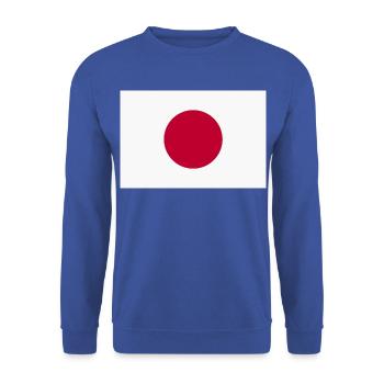 Japan Nippon Nihon JAPANISCHE Asia Sport FAN - Unisex Pullover - Royalblau - Vorne - Alina (178cm) & Michal (187cm)
