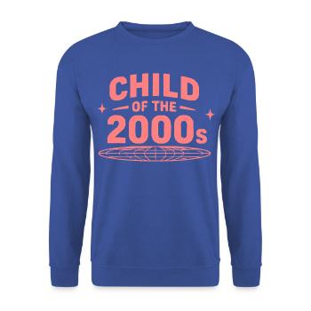 Child of the 2000s Globewave - Unisex Pullover - Royalblau - Vorne - Alina (178cm) & Michal (187cm)