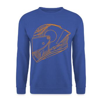Helm - Unisex Pullover - Royalblau - Vorne - Alina (178cm) & Michal (187cm)
