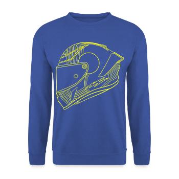 Helm - Unisex Pullover - Royalblau - Vorne - Alina (178cm) & Michal (187cm)