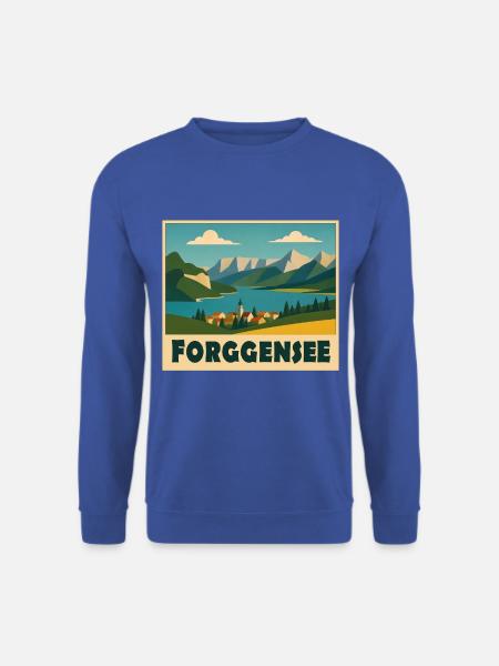 Forggensee Minimal - Unisex Pullover - Royalblau
