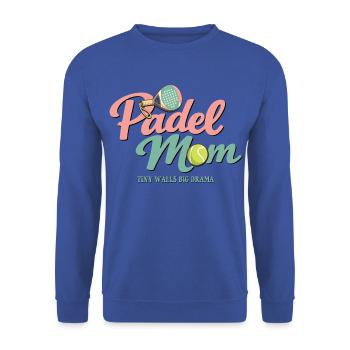 Padel Mom | Padel Mom - Unisex Sweatshirt - royal blue - Front - Alina (178cm) & Michal (187cm)