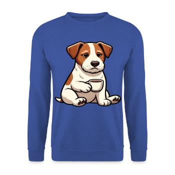 Jack Russel terrier Jack russel Besitzer Jacky - Unisex Pullover - Royalblau - Vorne - Alina (178cm) & Michal (187cm)