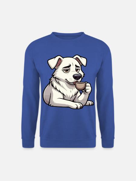 Weißer Schäferhund Schäferhund Schäferhunde - Unisex Pullover - Royalblau