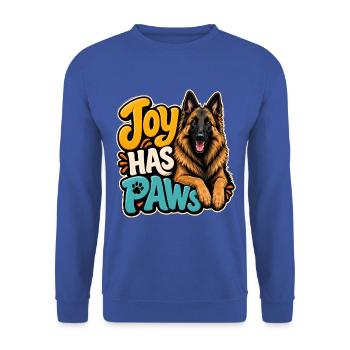 Belgischer Schäferhund - Unisex Pullover - Royalblau - Vorne - Alina (178cm) & Michal (187cm)
