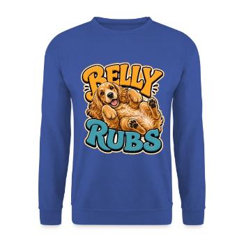Englischer Cocker Spaniel - Unisex Pullover - Royalblau - Vorne - Alina (178cm) & Michal (187cm)