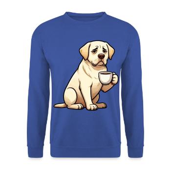 Labrador Labradorbesitzer Labradorliebhaber Labbi - Unisex Pullover - Royalblau - Vorne - Alina (178cm) & Michal (187cm)