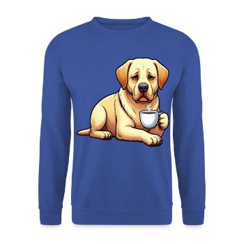 Labrador Labradorbesitzer Labradorliebhaber Labbi - Unisex Pullover - Royalblau - Vorne - Alina (178cm) & Michal (187cm)