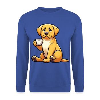 Labrador Labradorbesitzer Labradorliebhaber Labbi - Unisex Pullover - Royalblau - Vorne - Alina (178cm) & Michal (187cm)