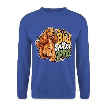 Englischer Cocker Spaniel - Unisex Pullover - Royalblau - Vorne - Alina (178cm) & Michal (187cm)