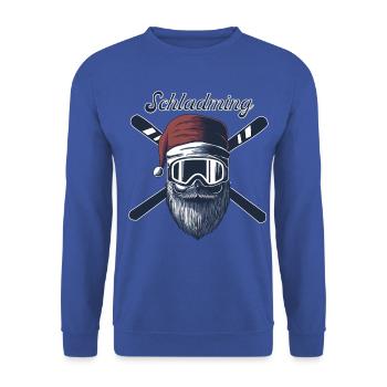 Schladming Ski Sknowboard - Unisex Pullover - Royalblau - Vorne - Alina (178cm) & Michal (187cm)