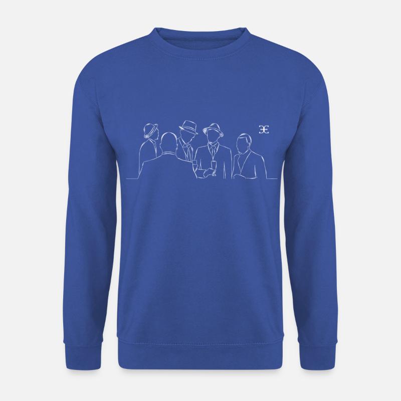 Mingle in Silhouette - Unisex Sweatshirt - royal blue