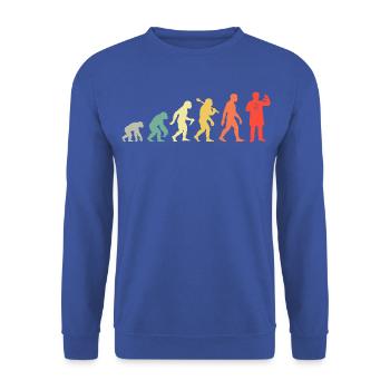 Chemiker Evolution Chemielehrer Chemie Laborant - Unisex Pullover - Royalblau - Vorne - Alina (178cm) & Michal (187cm)