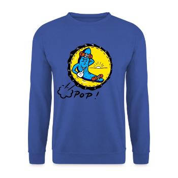 Nur die Ruhe! - Unisex Pullover - Royalblau - Vorne - Alina (178cm) & Michal (187cm)