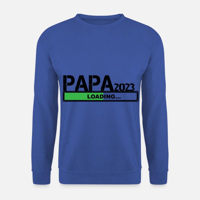 Papa 2023 loading - Unisex Pullover - Royalblau