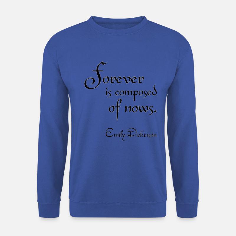 Emily Dickinson Zitat Geschenk - Unisex Pullover - Royalblau