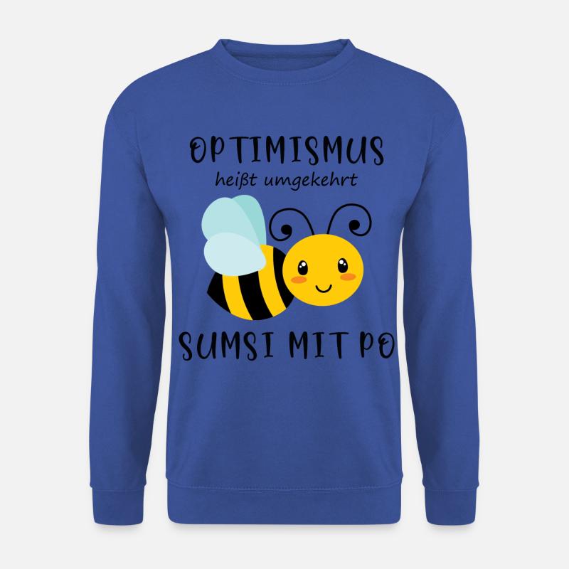 Biene Optimismus Sumsi mit Po - Unisex Pullover - Royalblau