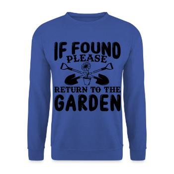Jardiniers amateurs, jardiniers de fruits et légumes - Sweat-shirt Unisexe - bleu royal - Devant - Alina (178cm) & Michal (187cm)