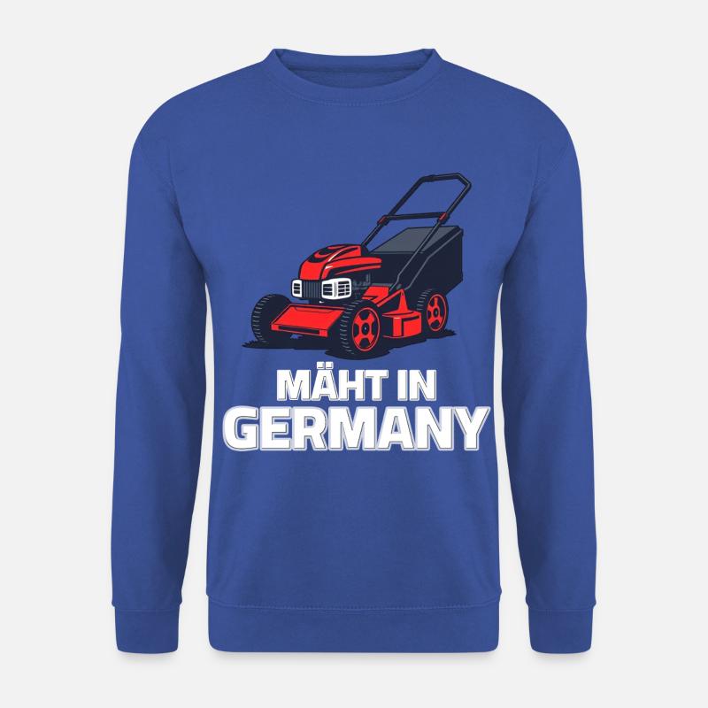 Rasenmäher - Mäht in Germany - Unisex Pullover - Royalblau