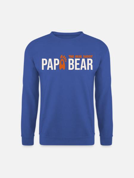 Papa Bear: El Real Papá - Unisex Pullover - Royalblau