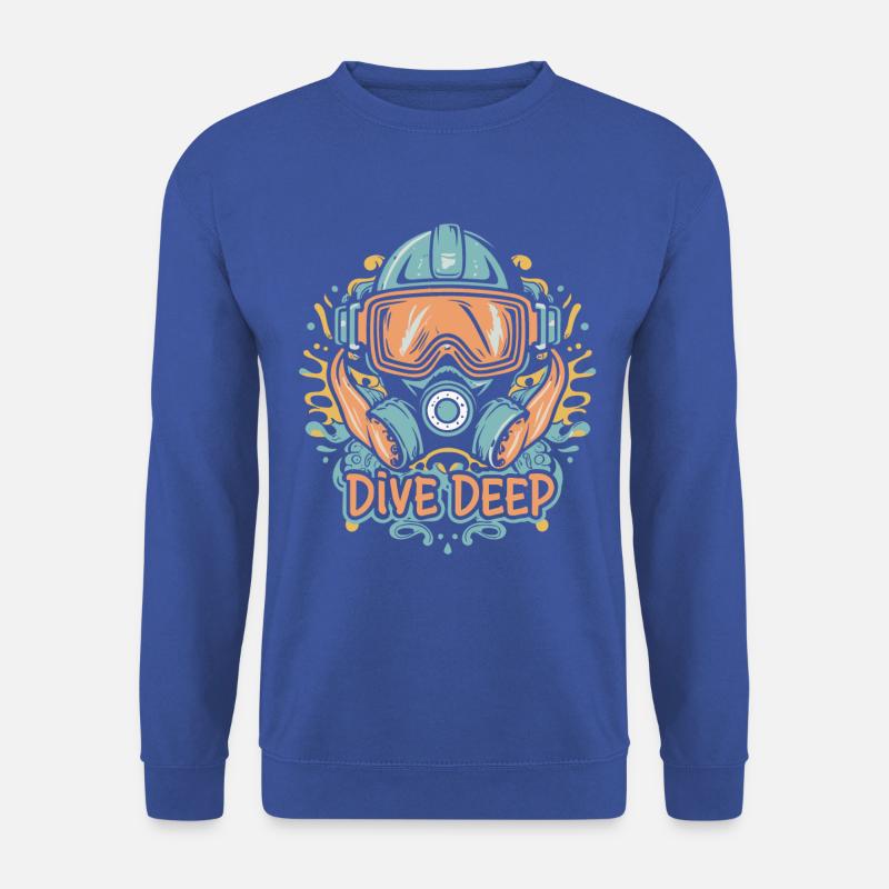 Dive Deep - Scuba Diving - Unisex Sweatshirt - royal blue