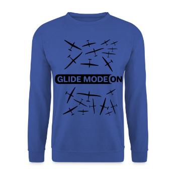 Glider Gliding Gliding Gliding Glider - Unisex Sweatshirt - royal blue - Front - Alina (178cm) & Michal (187cm)