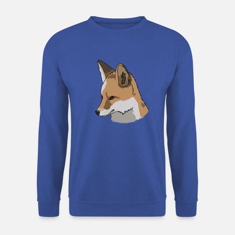 Fox, drawing, gift idea - Unisex Sweatshirt - royal blue