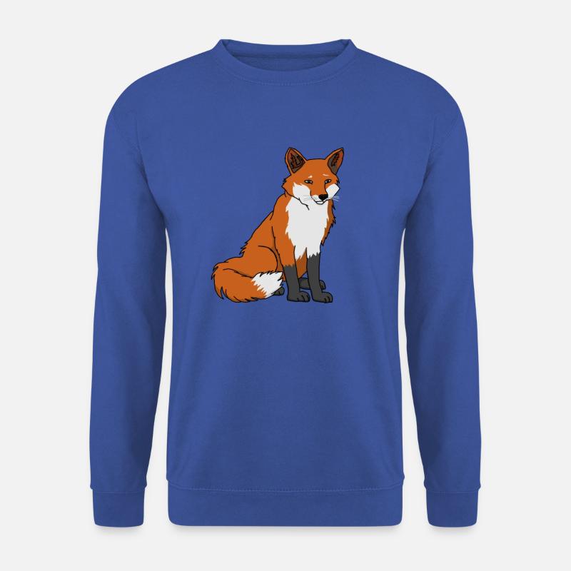Fox, drawing - Unisex Sweatshirt - royal blue