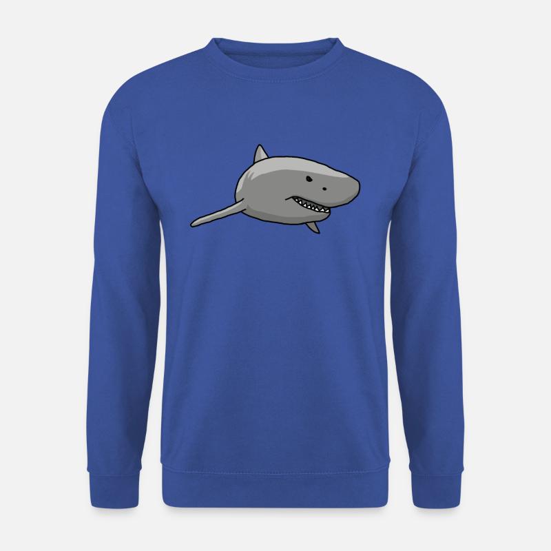 Hai, Zeichnung, Comic - Unisex Pullover - Royalblau