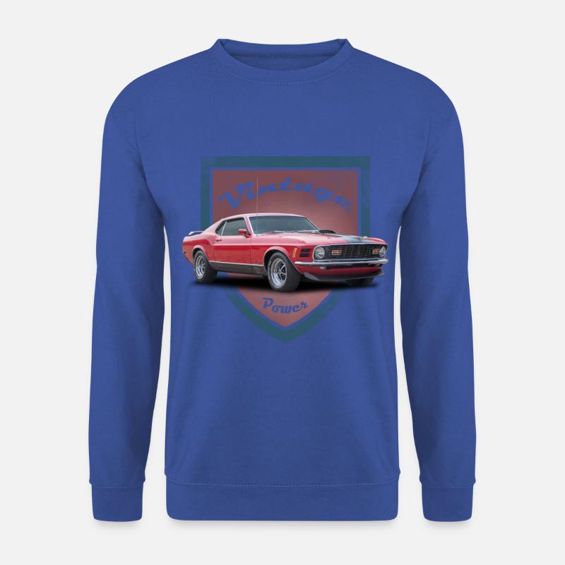 FoMu Vintage shield NoLogo 10 - Unisex Pullover - Royalblau