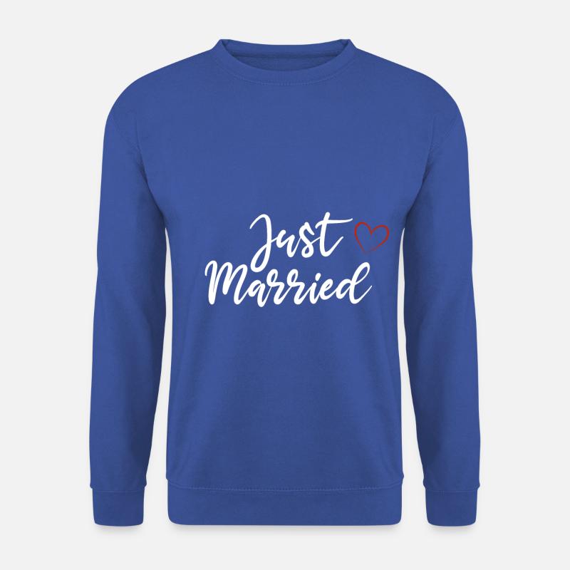 Just Married - Unisex Pullover - Royalblau