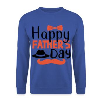 Bonne fête des pères - Sweat-shirt Unisexe - bleu royal - Devant - Alina (178cm) & Michal (187cm)