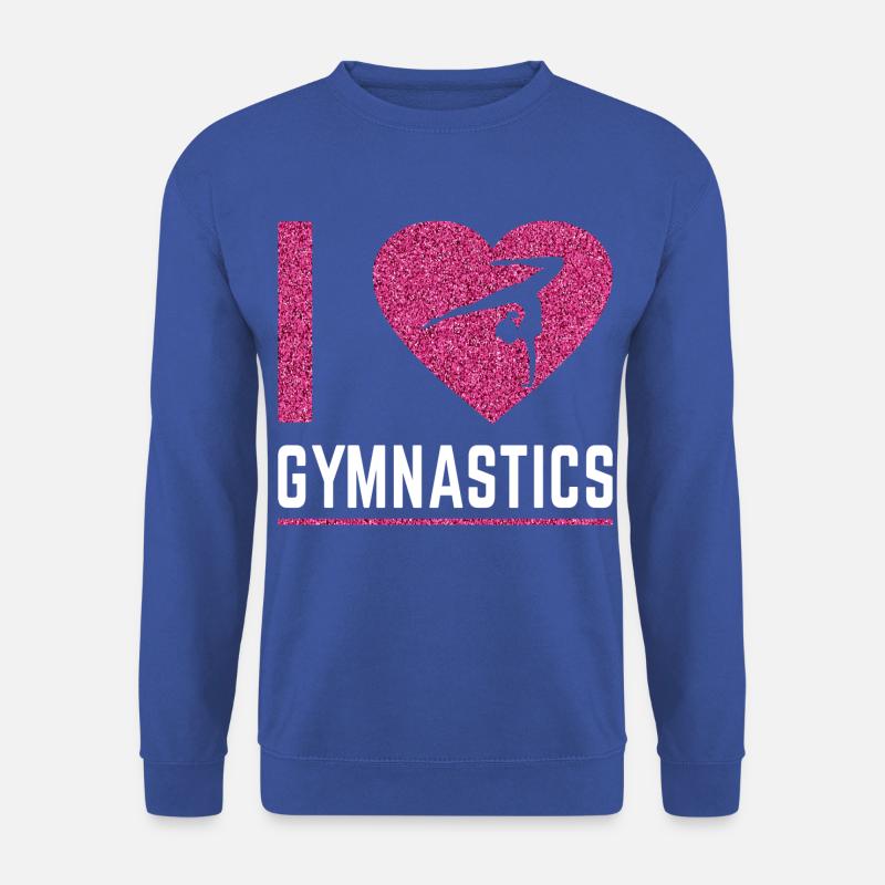 I Love Gymnastics, Gymnastics, Gymnast - Unisex Pullover - Royalblau