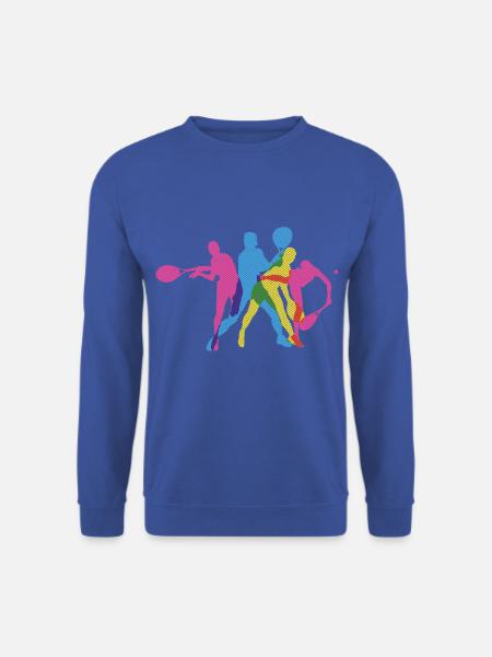 Tennis Tennisspieler Tennisplatz - Unisex Pullover - Royalblau