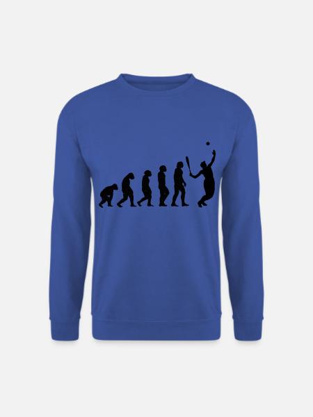 Tennis Tennisspieler Tennisplatz Evolution - Unisex Pullover - Royalblau