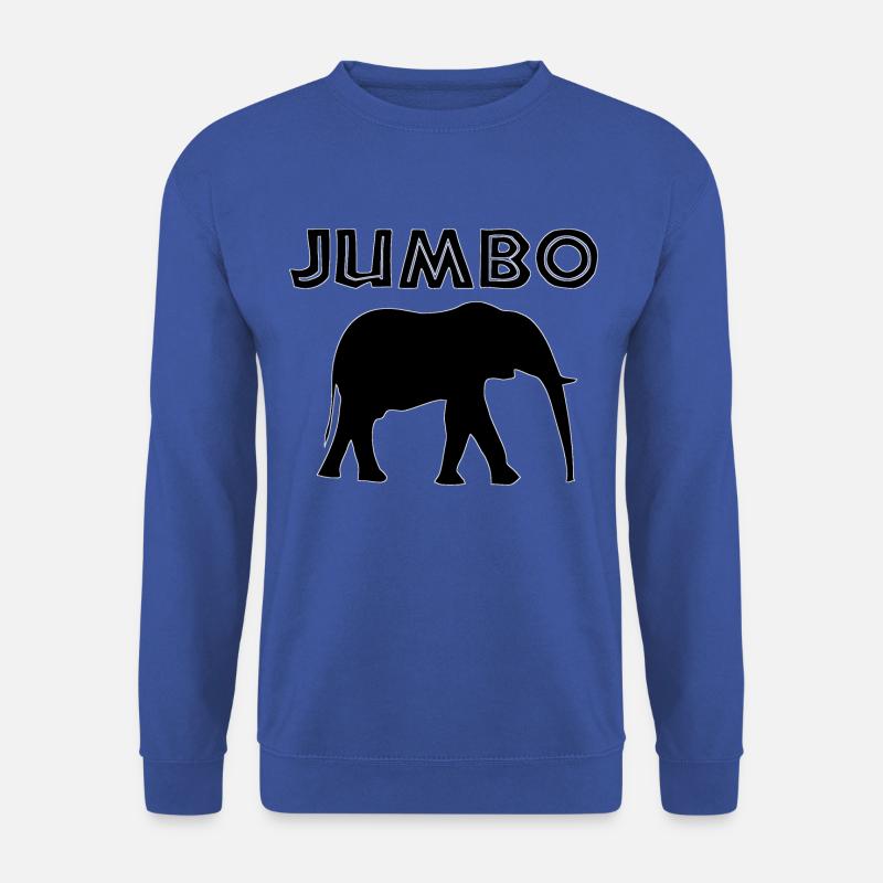 jumbo in schwarz - Unisex Pullover - Royalblau
